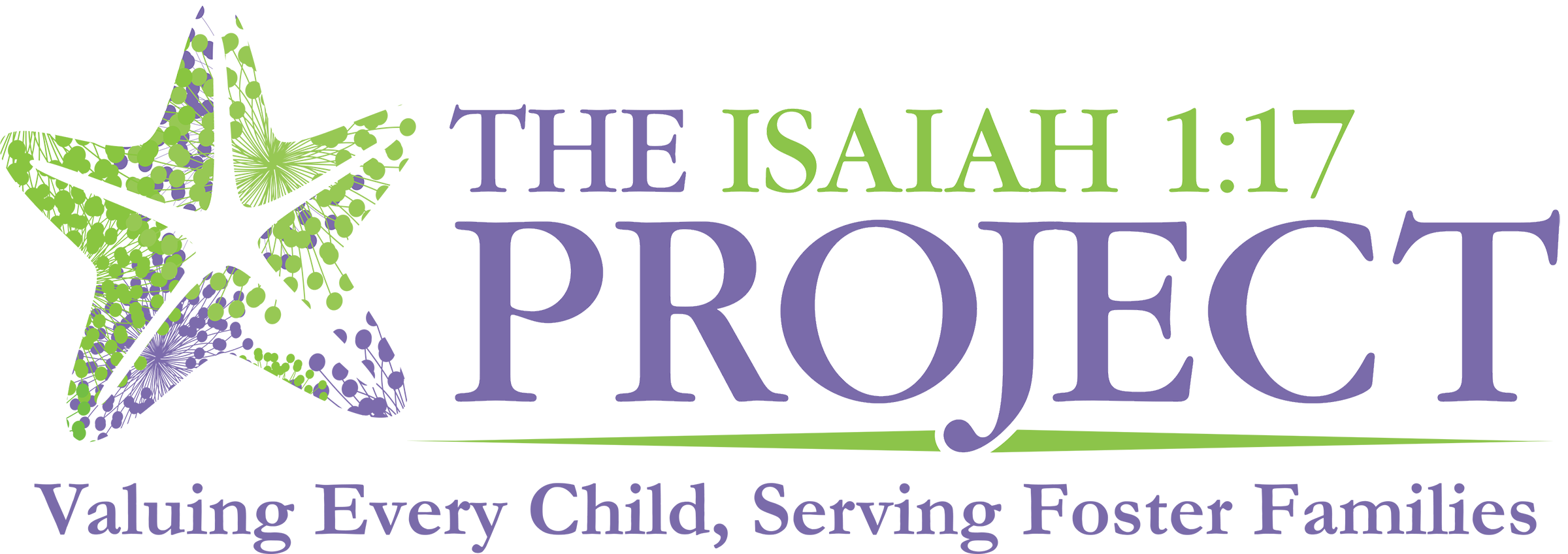 Isaiah Project logo with text "Valuing Every Child, Serving Foster Families"